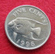 Bermuda 5 Five Cents 1996 KM# 45 Lt 1429 *V2T Bermudes Bermudas - Bermudes