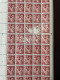 Variété - Taches Spectaculaires Sur Feuille Complète N** Du Iris YV 431 , 16 Timbres Avec Petites Ou Grandes Taches - Unused Stamps