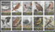 1963 NETHERLANDS Matchbox Label OISEAUX VRAAG RIZZLA MET VOGELPLAATJES BIRDS EAGLES OWL SEAGULL   10 X 17.5 CM RARE - Luciferdozen - Etiketten