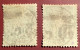 Congo Français 1891-92 #4A + 5, 25c Type Dubois Surchargé 5c Et 10c Oblitéré (c.290€), TB (french Colonies Françaises - Used Stamps