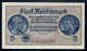 Pick R-138a  Ro 553  ZWK-4.  5 Reichsmark 1939/44  UNC NEUF - 5 Reichsmark