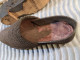 Delcampe - Ancienne Paire De Sabot Enfant En Toile XIXème / Sables D'Olonne Art Populaire - Zapatos
