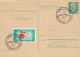 DDR Uprated Postal Stationery Ganzsache W. Ulbricht Antwort III 18 185 Ag 400 TRELLEBORG TÅGFÄRJAN SKÅNE 1967 Blod Donor - Postkarten - Gebraucht