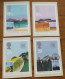 Commonwealth Day 1983 Great Britain FDC's Set Of 4 PHQ  Maximum Stamp Cards Philatelic Bureau - Maximum Cards