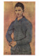 POSCARD, FINE ARTS, PAINTING, PABLO PICASSO, BLUE BOY, COLLECTION EDWARD M.M. WARBURG, PALLAS POSTCARD - Picasso