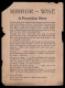 1944-45 RARE GERMAN ANTI-ALLIED PROPAGANDA LEAFLET "MIRROR-WISE A PRECARIOUS STORY". - Documents