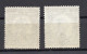 1925. KINGDOM OF SHS,OVERPRINT,SMALL P AND NORMAL SIZE P,2 STAMPS,MNG - Ongetande, Proeven & Plaatfouten