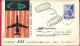 NORGE - FIRST CARAVELLE FLIGHT - SAS - FROM OSLO TO BARCELONA *4.4.60* ON OFFICIAL COVER - Lettres & Documents