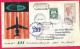 NORGE - FIRST CARAVELLE FLIGHT - SAS - FROM OSLO TO BARCELONA *4.4.60* ON OFFICIAL COVER - Storia Postale