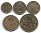 GREAT BRITAIN - Set Of Five 6 Pence, 1, 2 Shillings, 1/2 Crown, Copper-Nickel, Year 1948, KM # 862, 863, 864, 865, 866 - Other & Unclassified