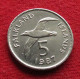 Falkland  Islands 5 Pence 1987 KM# 4.1 Lt 1449 *V1T Bird Malvinas Malwinen - Falkland Islands