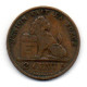 BELGIUM, 2 Centimes, Copper, Year 1876, KM # 35.1, French Legend - 2 Cent