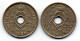 BELGIUM - Set Of Two Coins 5 Centimes, Copper-Nickel, Year 1920, 1924, KM # 66, 67, French & Dutch Legend - 5 Centimes