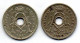 BELGIUM - Set Of Two Coins 5 Centimes, Nickel-Brass, Year 1932, 1930, KM # 93, 94, French & Dutch Legend - 5 Cents