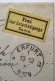 1874 Dienstmarken Mi.I LUXUS,Brief ERFURT1875 FREI LAUT ENTSCHÄDIGUNGS-CONTO Eisenbahn Marke (train Brustschild DR BPP - Cartas & Documentos