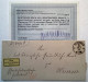 1874Dienstmarken Mi.I ABART,Brief STETTIN,FREI LAUT ENTSCHÄDIGUNGS-CONTO Eisenbahn Marke(train Brustschild DR BPP Poland - Cartas & Documentos