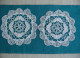 Napperons Ronds Duo Cœur étoilé Aiguille Crochet Broderie Ajourée Style Venise Forme Papillon. - Centrini