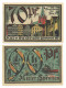 2x Notgeld Gutschein Serie Kiel 1921 70 + 90 Pf. Kieler Wissenschaft Kiel Wie Es Früher Gewesen Ist Kieler Sprotten - Collections