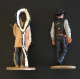 Coppia Soldatini Del Prado Deputy Marshal E Sitting Bull Come Da Foto Buone Condizioni 6,5x3,0 Cm Offertissima - Soldados De Plomo