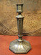 Ancien Bougeoir Métal Argenté Lutetia Paris - Candelabri E Candelieri