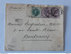 Lot De 2 Enveloppes Avec Timbres Victoria Et Edward Envoyées Vers Bordeaux Et La Rochelle .. Lot120C . - Brieven En Documenten