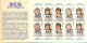 CARNET DE 10 TIMBRES 36 ème CAMPAGNE NATIONALE COMITE NATIONAL DE DEFENSE CONTRE LA TUBERCULOSE 1966 /1967 - Andere & Zonder Classificatie