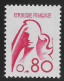 N°Yvert 1841C - Marianne De Bequet - 80 C. Rouge Carminé - Neuf** - SUP - Avec Certificat Papier Calves - 1971-1976 Marianne Of Béquet