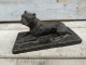 Sculpture Chien Boxer Bouledogue Début XXème Sculpteur Animalier Charles Chivot (1866-1941) - Escayola