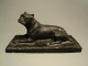 Delcampe - Ancienne Sculpture Chien Boxer Bouledogue Début XXème Sculpteur Animalier Charles Chivot (1866-1941) - Gesso