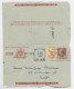AUSTRALIA 3D ENTIER LETTER CARD + 1/2D KANGOROO MELBOURNE 1952 - Enteros Postales