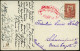 GRIECHENLAND 1910 (9.3.) 10 L. Hermes, Rot, EF , 1K-Steg: KERKYRA + Roter Oval-HdN: GRAND HOTEL..CORFOU, Klar Gest. Ausl - Mitología