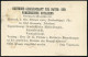 JAPAN 1900 (Feb.) PZDP 1 1/2 Sen  ,blau Mit Zudruck: DEUTSCHE GESELLSCHAFT FÜR NATUR- U. VÖLKERKUNDE (Generalvers. Yokoh - Autres & Non Classés