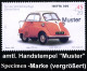 B.R.D. 2002 (Dez.) Oldtimer, Wofa-Satz Kompl., Je Mit Amtl. Handstempel  "M U S T E R"  = BMW "Isetta", Trabant P 50, Me - Autos