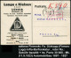 LÜBECK/ *1II 1923 (11.2.) MaStrichSt  Auf Firmen-Kt.: Lange & Nielsen.. DÜRKOPP, Zweigniederlassungen.. (Logo) + Roter R - Trucks