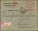 DRESDEN/ ALTST.1/ Dresdner Bank 1927 (29.3.) Seltener AFS Francotyp "Bogenrechteck Urtype" = 1. Reguläre Frankiermaschin - Otros