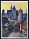 BAUTZEN/  JAHRTAUSENDFEIER 1933 (11.6.) Seltener SSt 2x Klar Auf Color-Jubil.-Künstler-Ak.: Bautzen Altstadt (Aquarell V - Otros & Sin Clasificación