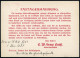 STETTIN 11/ Urkemp/ Wein Rum Arrak Jmport/ Weinbrennerei 1942 (26.1.) AFS Francotyp = Kreuzritter Zu Pferd (mit Schild U - Autres & Non Classés