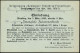 Berlin-Schöneberg 1905 (18.2.) Amtl. Orts-P 2 Pf. Germania + Zudruck: Vereinigung Ehem. Kampfgenossen V.1864, 1866, 1870 - Otros & Sin Clasificación