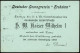 CHILE 1897 (18.3.) Amtl. Inl.-P 1 C. Columbus, Grün + Rs. Zudruck: Deutscher Gesangsverein "Frohsinn" /Gedächtnisfeier/1 - Other & Unclassified