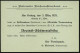 München 1905 (3.3.) Amtl. Orts-P 2 Pf. Germania + Rs. Zudruck: Nationaler Reichswahlverband.. Hofbräuhaus..Vortrag über  - Otros & Sin Clasificación