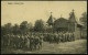 Kaisertreu Lager 1916 (10.1.) S/w.-Foto-Ak.: Lager Kaisertreu, Feldgottesdienst Vor Blockhaus-Kapelle , 1K-SBrücke: K. D - Guerre Mondiale (Première)