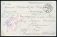 NEISSE/ **c 1916 (5.12.) 1K-Gitter + Roter Zensur-Ra.3: Offiziersgefangenenlager/ Neisse/ Geprüft_____ + Hs. Paraphe Etc - WW1