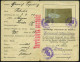 Annen 1924 (15.7.) Orig. Personal-Ausweiskarte "Nur Gültig Für Das Besetzte Gebiet" (Klappkt.) Mit Foto + Viol. Dienst2K - Autres & Non Classés
