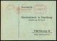 SAARBRÜCKEN/ 3/ DB/ Dresdner Bank.. 1936 (31.10.) Seltener AFS Francotyp "Bogenrechteck" Vormals "SAARGEBIET" (Firmen-Mo - Other & Unclassified