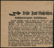 ELBING/ *1g 1927 (29.3.) MaWellenSt A. EF 10 Pf. Friedr. D. Große = Inland-Tarif ! + Hs. Vermerk: "..Deutsche Gesandtsch - Otros & Sin Clasificación