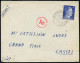 MUTSCHAU/ A/ über/ ZEITZ 2 1943 (14.5.) 2K-Steg = PSt.I Auf EF 25 Pf. Hitler + Roter OKW-Zensur-1K: A E = Ffm (Rie.E-31  - Otros & Sin Clasificación