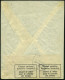 BÖHMEN & MÄHREN 1939 (7.11.) MaWellenSt: PRAG 25/PRAHA 25 + Viol. 1K: D.K./PRAHA 7 = Devisovou Kontrolou + 2x Weiterverw - Sonstige & Ohne Zuordnung