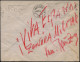 SPANIEN 1936 (20.11.) Viol. Doppeloval: ADMON. PRAL DE CORREOS/SEVILLA + 1L: SERVICIO DE CORREOS + Gez. Faschist. Spende - Other & Unclassified