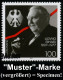 B.R.D. 1997 (Feb.) 100 Pf. "100. Geburstag Ludwig Erhard" Mit Amtl. Handstempel  "M U S T E R" , Postfr. + Amtl. Ankündi - Andere & Zonder Classificatie