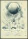 SCHWEIZ 1956 (16.12.) Ballon-Sonderkarte: Ungarnhilfe , 1K: OLTEN 2/BAHNHOF + Ballon-HdN: UNGARNHILFE + Color-Ungarn-Hil - Otros & Sin Clasificación